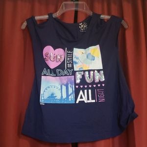 Girls, size 8, Justice, sleeveless shirt